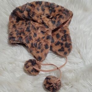 Aerie Women's Furry Animal Print Hat